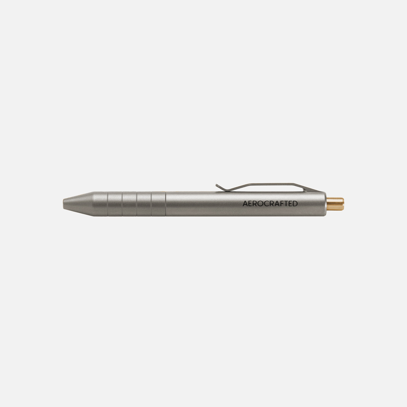 The smaller of the retract click pen is a edc titanium pen that fits a G2 mini ink cartridge and is one of the smallest titanium pens on the market #material_titanium-bronze