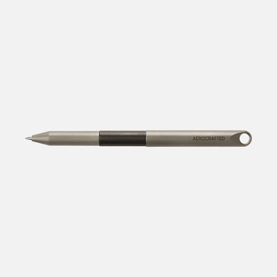everyday carry pen with lanyard hole for keyring #material_titanium-polymer