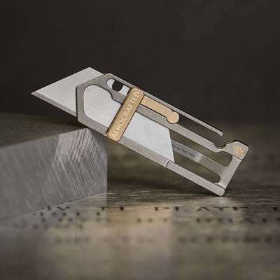 EDC pocket knife for everyday carry #material_titanium-bronze