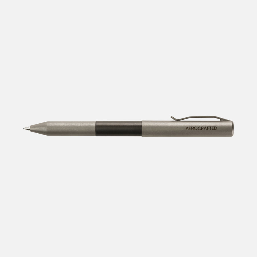 everyday carry titanium and carbon reinforced polymer pen #material_titanium-polymer