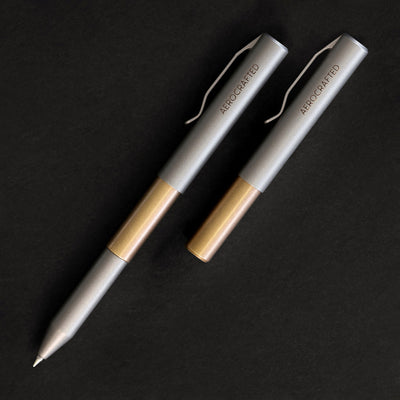 open and closed high strength titanium edc pen #material_titanium-bronze