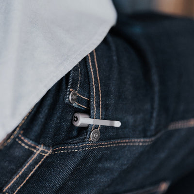 pocket clip edc pen cap in jeans #material_titanium-bronze