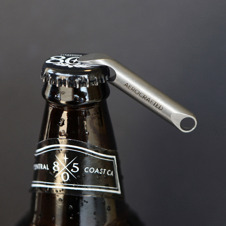 Titanium Alloy Pry Bar Crowbar Can Bottle Opener Pocket Multi Tool EDC Outdoor