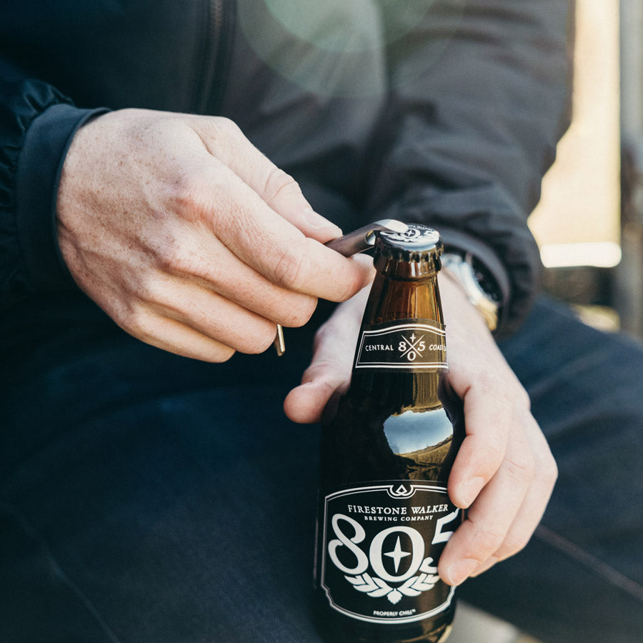 mini edc bottle opener made in the usa for everyday carry and machined as a titanium bottle opener by california base aerospace engineering company Aerocrafted #material_titanium