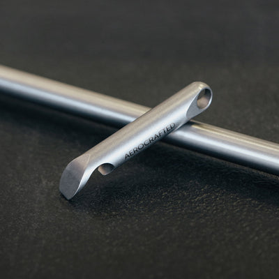 edc keychain bottle opener made out of lightweight titanium by aerospace engineers and machined in San Luis Obispo California #material_titanium