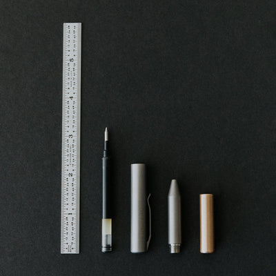 edc pen with g2 mini ink cartridge #material_titanium-bronze